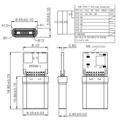 Placa de señuelo PD/QC de 10 piezas, módulo de carga rápida con carcasa PD 2 3,0 DC, disparador USB tipo C macho, Conector de carga QC4, color negro