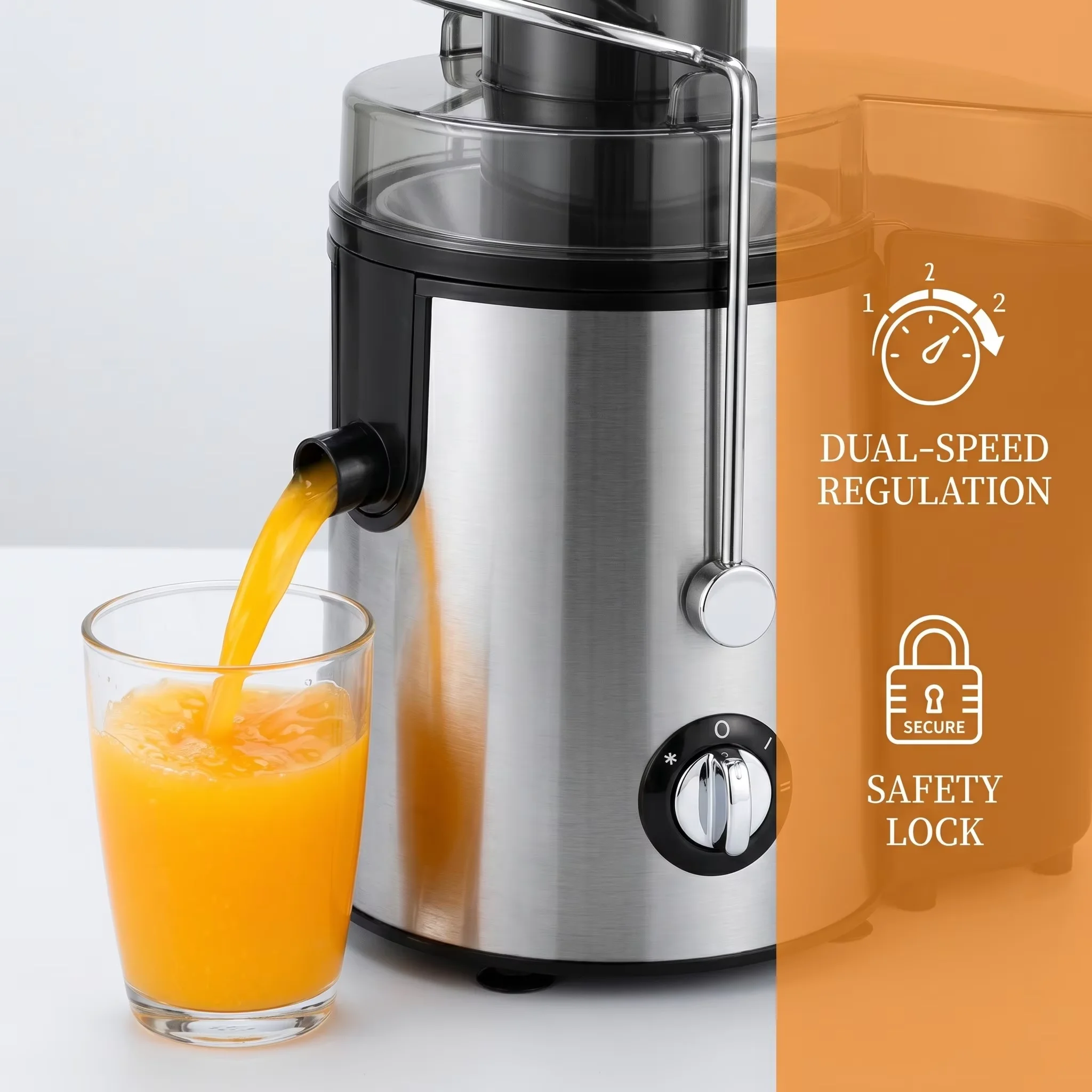 

Bestselling Stainless Steel Juicer! 800W High Power, Residue-Free Fresh Juice, Healthy Drinks Made Effortlessly