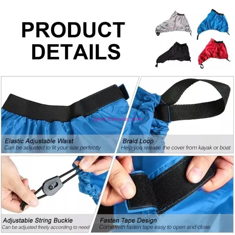 Kayak -Sprays Rock verstellbare Boote Kanus Surfs Kajak -Cockpit -Cover dauernde Jome