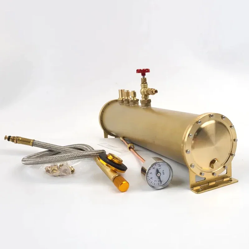 

KACIO Horizontal Steam Boiler Model All Metal Brass Material High Quality Suitable for DIY Ship Model Toys