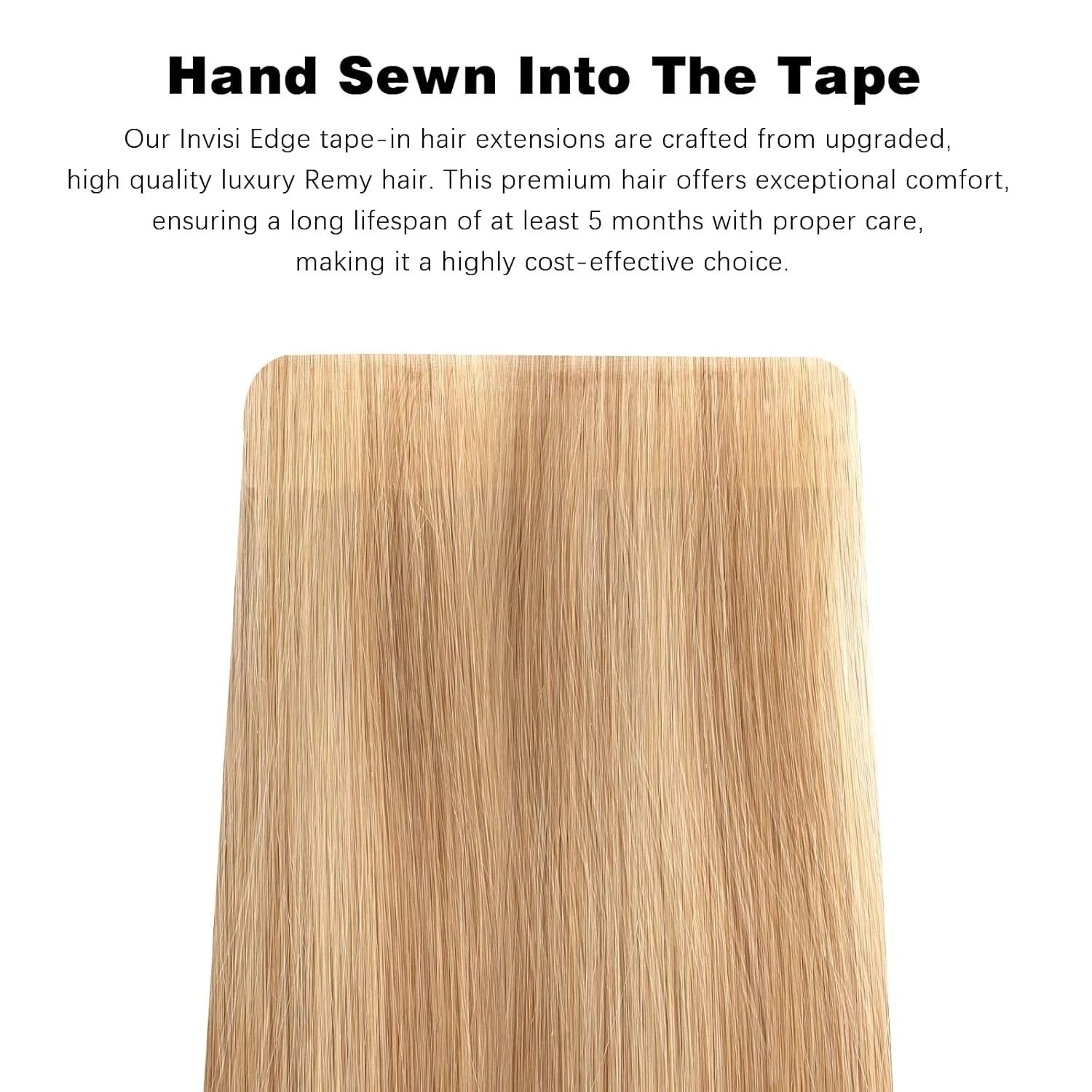 10/20PCS 연장에 보이지 않는 가장자리 테이프 인간의 머리카락 원활하게 주입된 테이프 인 스트레이트 보이지 않는 헤어 익스텐션