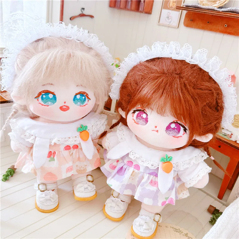 20CM Star Doll Clothes Sole Pet Radish Dress Dress Up Dolls Accessories Our Generation Kpop Idol Dolls DIY Gift Toys