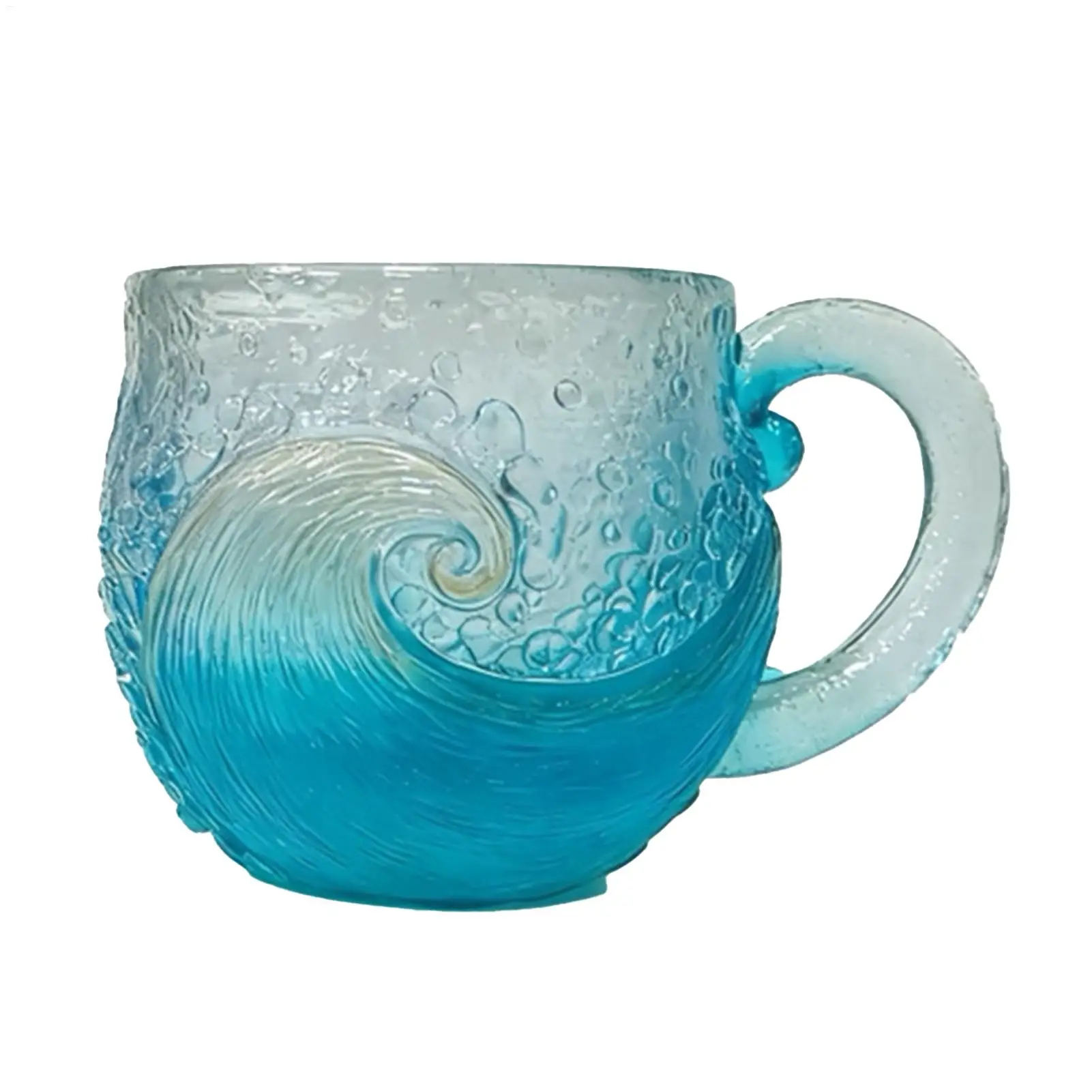 Kaffeetassen aus Kunstharz, 12 Unzen, Teebehälter, Meeresmotiv, Kunstharz-Wassertasse, Ornament für Zuhause und Arbeitsplatz, Trinkbecher, Weihnachtsgeschenke