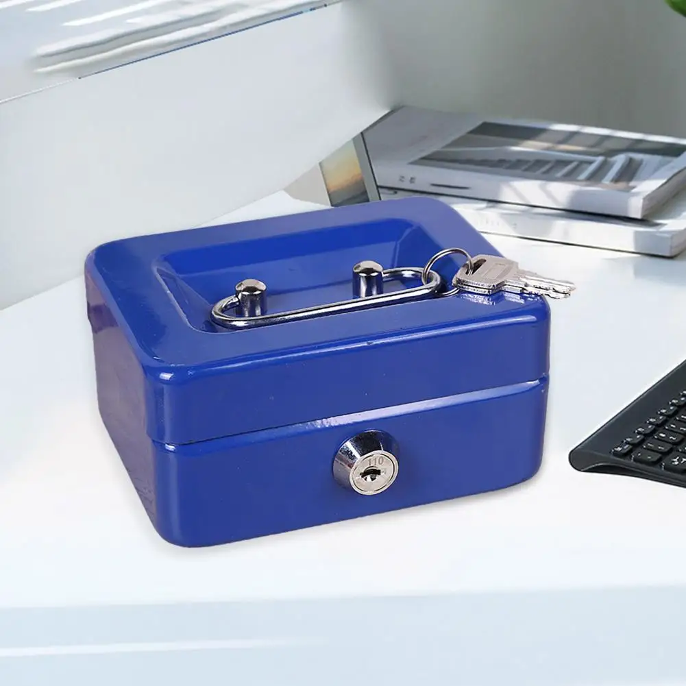 Cash Lock Box Compact Cash Security Box Compact Shock-proof Cash Box with Security Lock Two Portable Multi for Jewelry