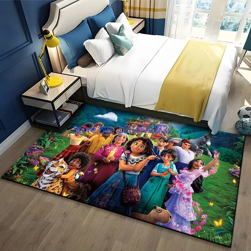 Anime Movie Encanto Magic Princess Rug Carpets Decor for Living Room Children's Bedroom Sofa Doormat Bathroom Kids Floor Mat