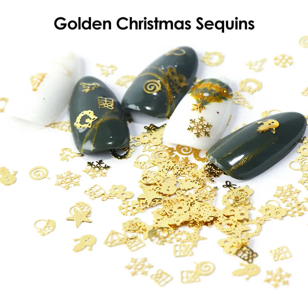 360 Uds uñas artificiales calabaza bruja estampado parches de uñas dorado negro herramienta de manicura desechable para Halloween Navidad DIY