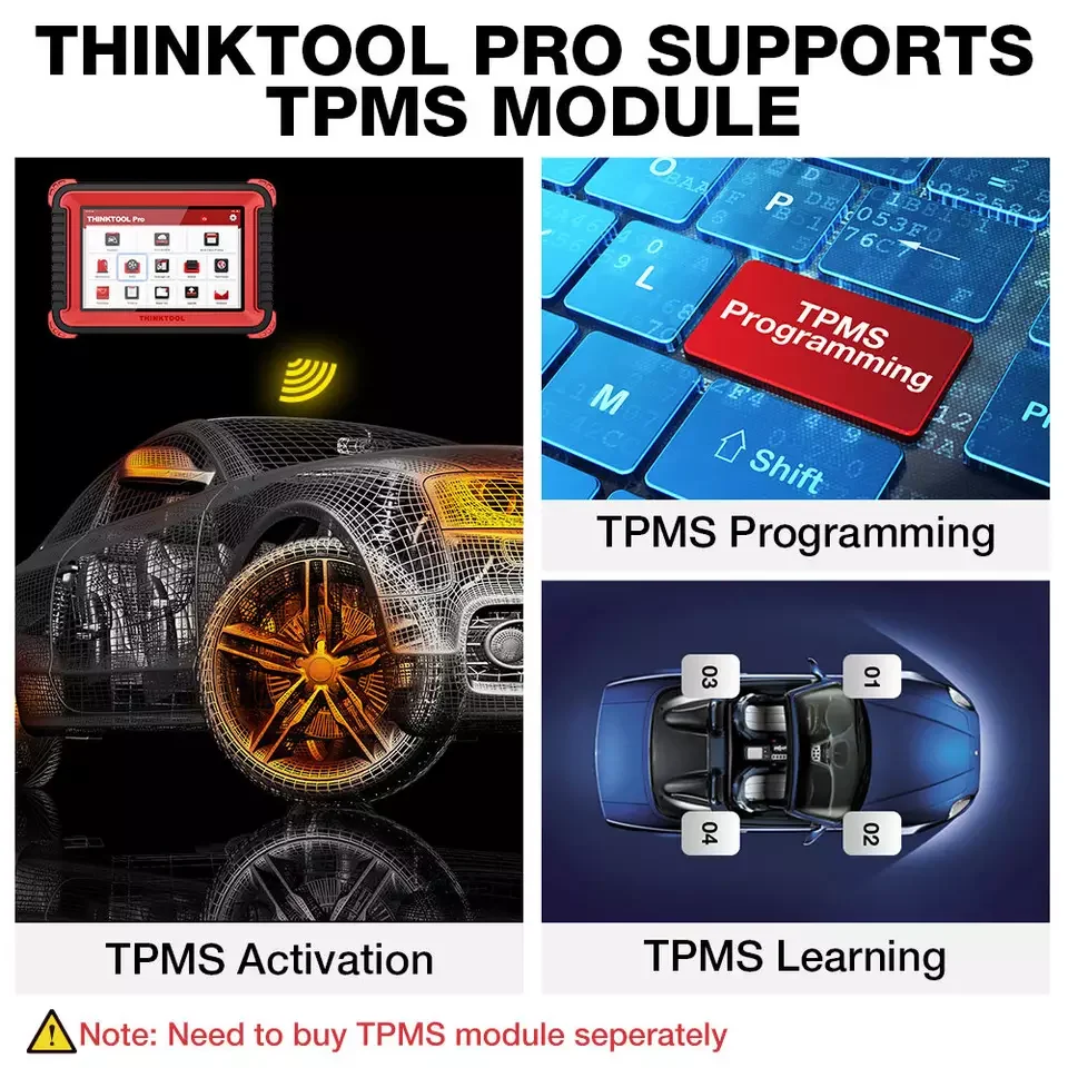 Thinkcar Thinktool Pro OBD2 Professional Full System Diagnostic tool Car Auto Scanner ECU Coding Active Test Scanner Code Reader