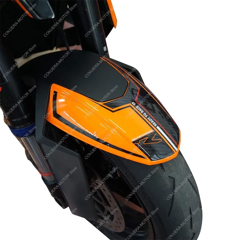 For 1390 Super Duke R 2024 Motorcycle 3D Epoxy Resin Protective sticker Front Mudguard Sticker