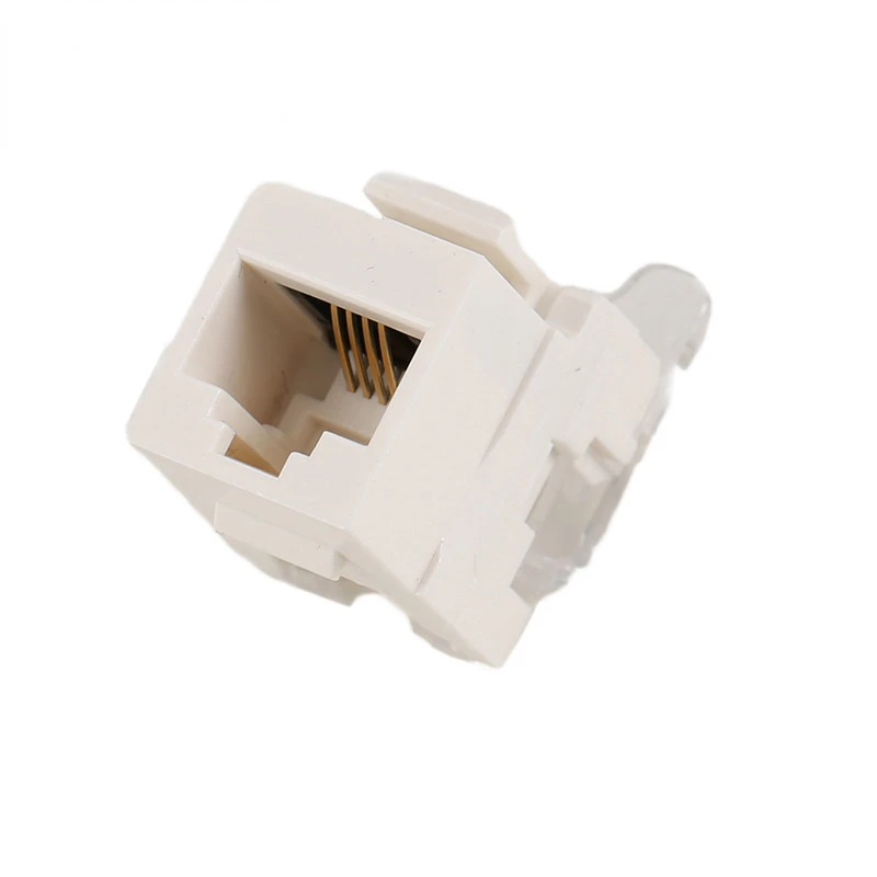 5Pcs Tool-free Telephone Module RJ11 Network CAT3 Voice Module Gold-plated Adapter Telephone Extender
