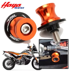 For KTM 790 Adventure /R 790 ADV 2022 2023 2024 Motorcycle Swing Arm Sliders Spools CNC 10MM Swingarm Stand Screws Accessories