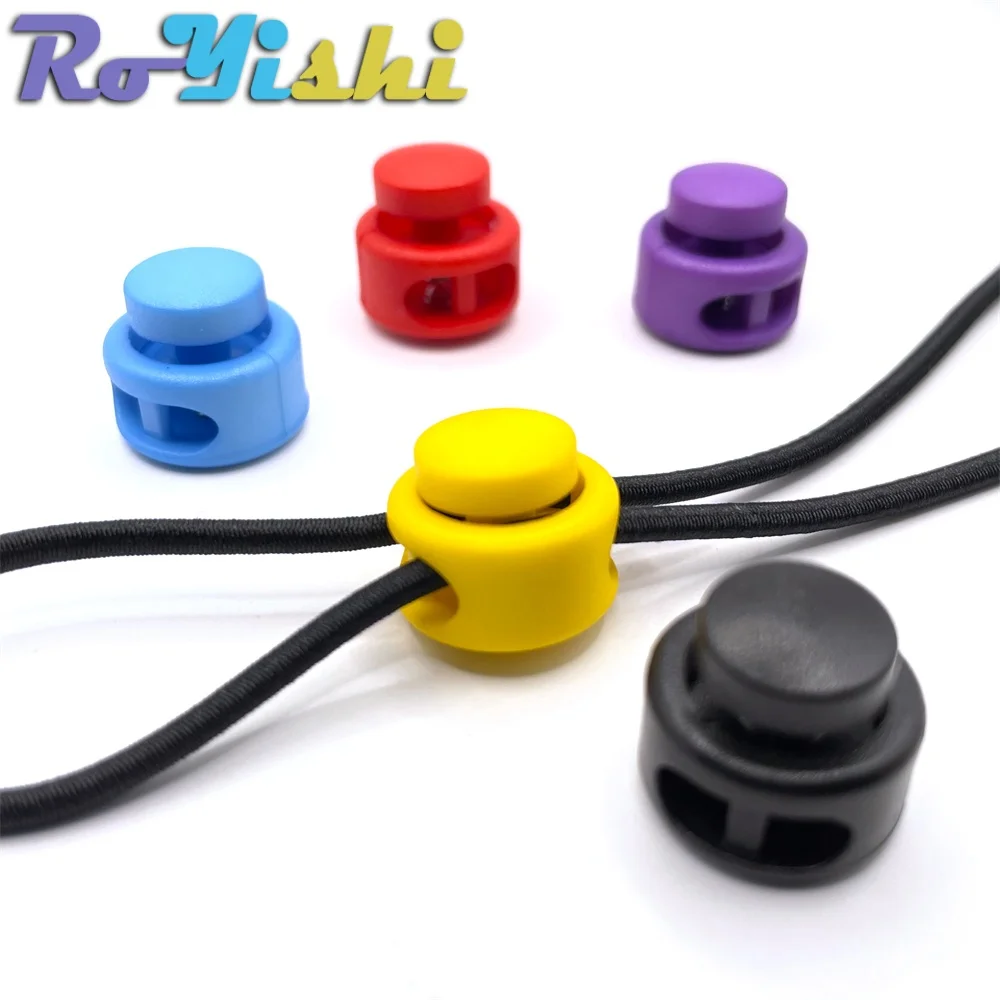 13-1000 Pcs/Pack Plastic Cord Lock Stopper Toggle Clip for Drawstring Elastic Lanyard Paracord Rope Garment Bag Accessories view 4