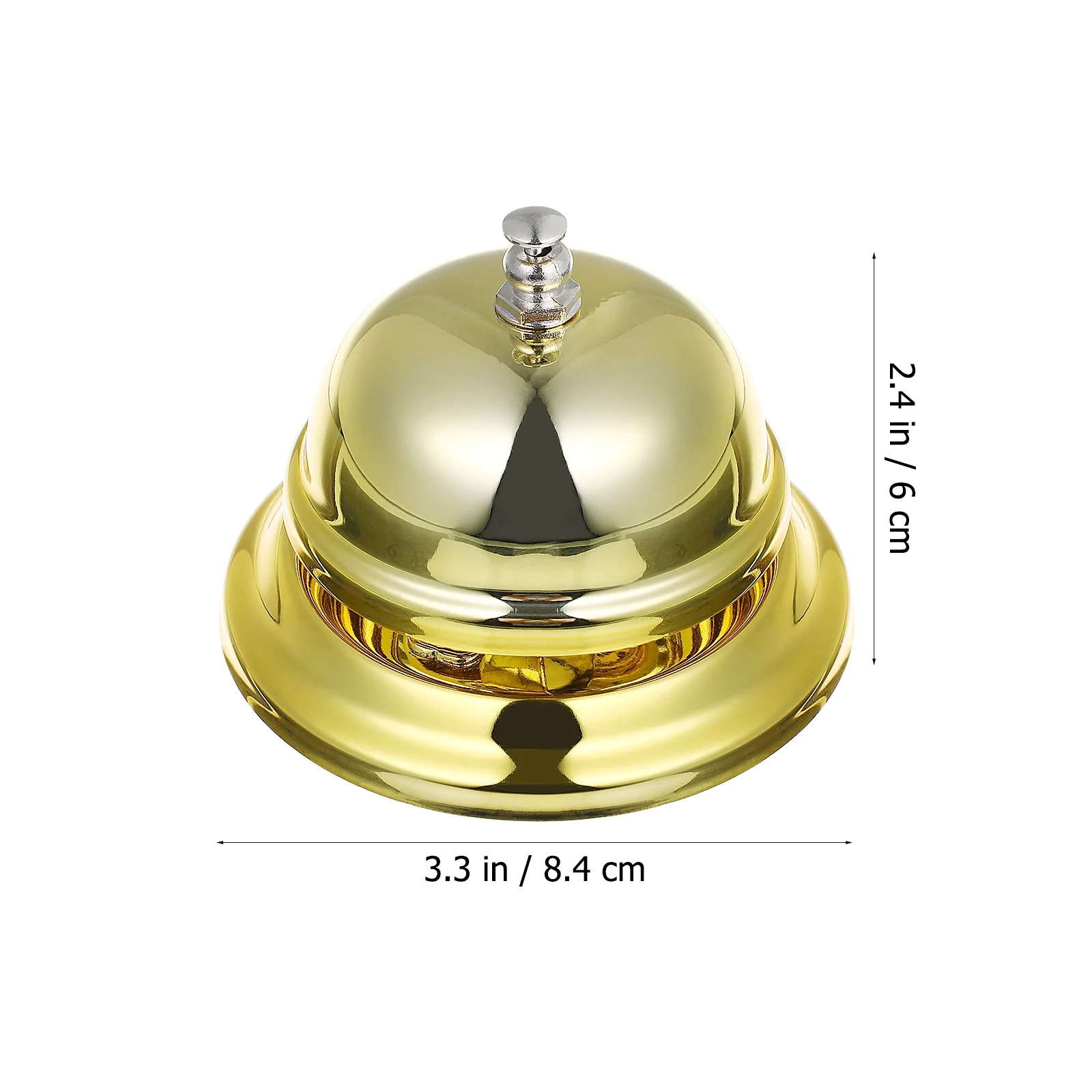 Hand Held Bell Door Ring Doorbell Cow Gold Toy Buzzer Desk Bells Fashion Call