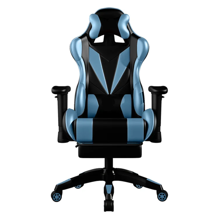 

Height Adjustable Gas Lifting Speaker Silla Gamer Computer Chair Pu Leather Gaming Chair with Footrest and Massage