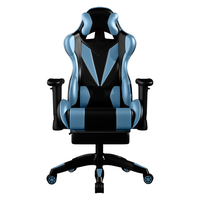 Height Adjustable Gas Lifting Speaker Silla Gamer Computer Chair Pu Leather Gaming Chair with Footrest and Massage