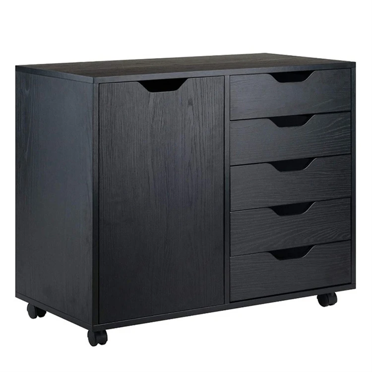 White Rolling File Cabinet Mobile Filing Cabinet 3-Drawer Lateral File Cabinet For Office