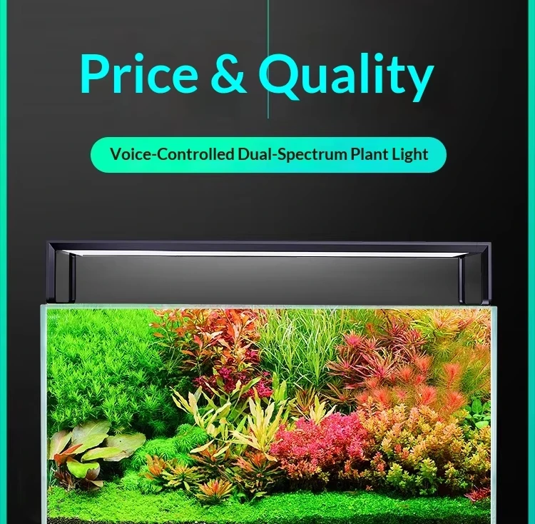Full-spectrum LED aquarium light, APP and voice control for vigorous plant growth in freshwater/saltwater tanks