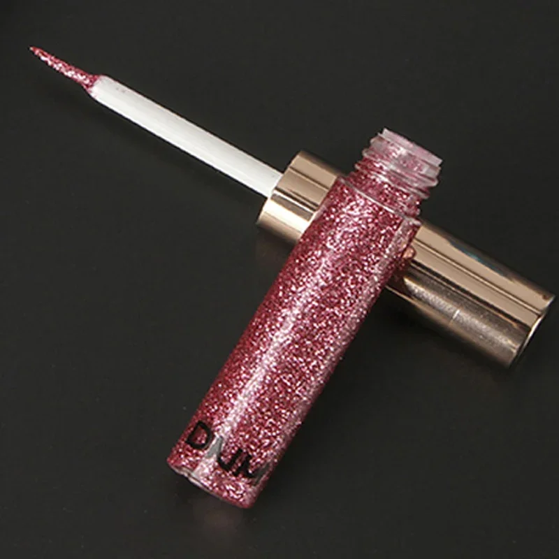 14 Colors Waterproof  Diamond Glitter Liquid Eyeliner Shiny Eyeshadow Long Lasting Quick Dry Eye Liner Cosmetics Makeup Tools