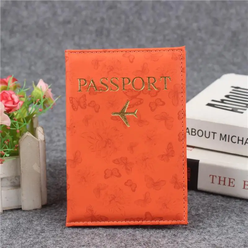 PU Leather Passport Cover For Men & Women Organizer - Protective Card Holder ID Document Covers World  Travel Passport Case view 3