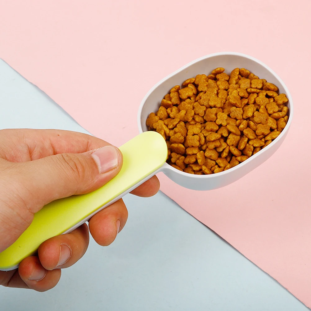 

2pcs Dog Food Scoop Shovel Durable ABS Material Easy Clean Feeding Tool for Cats Dogs Pet Supplies Multifunction Hygienic Use