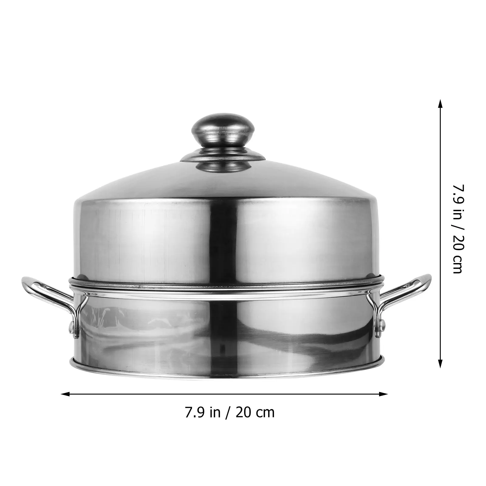 

Stainless Steel Steamer Basket Multi-functional Food Steamer Lid for Fish Shellfish Beef Broccoli Tofu Poultry