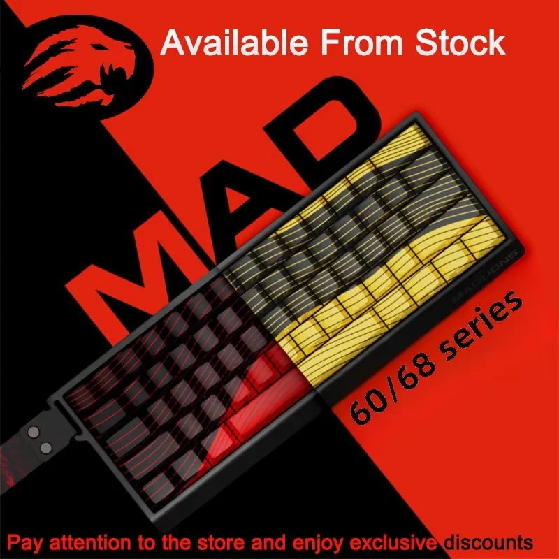 

MADLIONS MAD 60/68HE Magnetic Switch Keyboard Wired Gaming Keyboard Hot Swap Rapid Trigger Custom Keyboard PC Gamer Accessories
