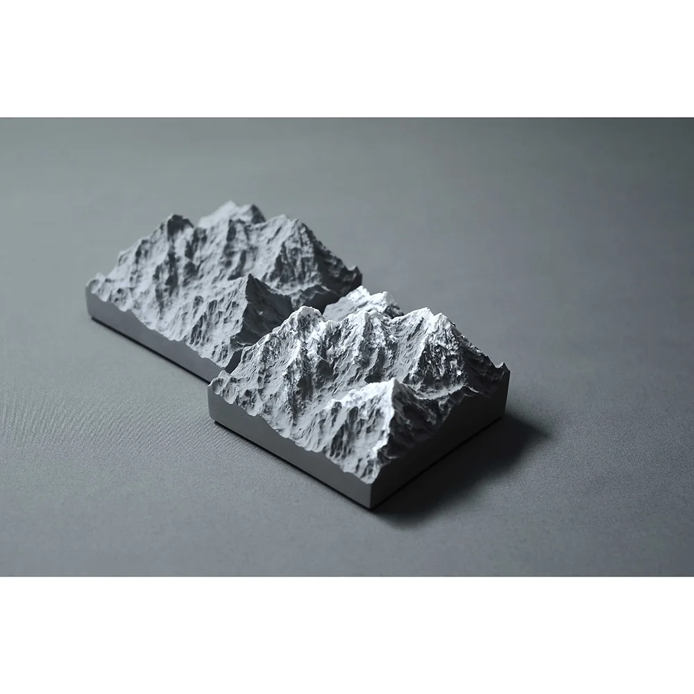 Silicone Mold for Concrete Crafts, DIY Mountain Peak Aroma Diffuser Mold,  Soap Candle Making Mold