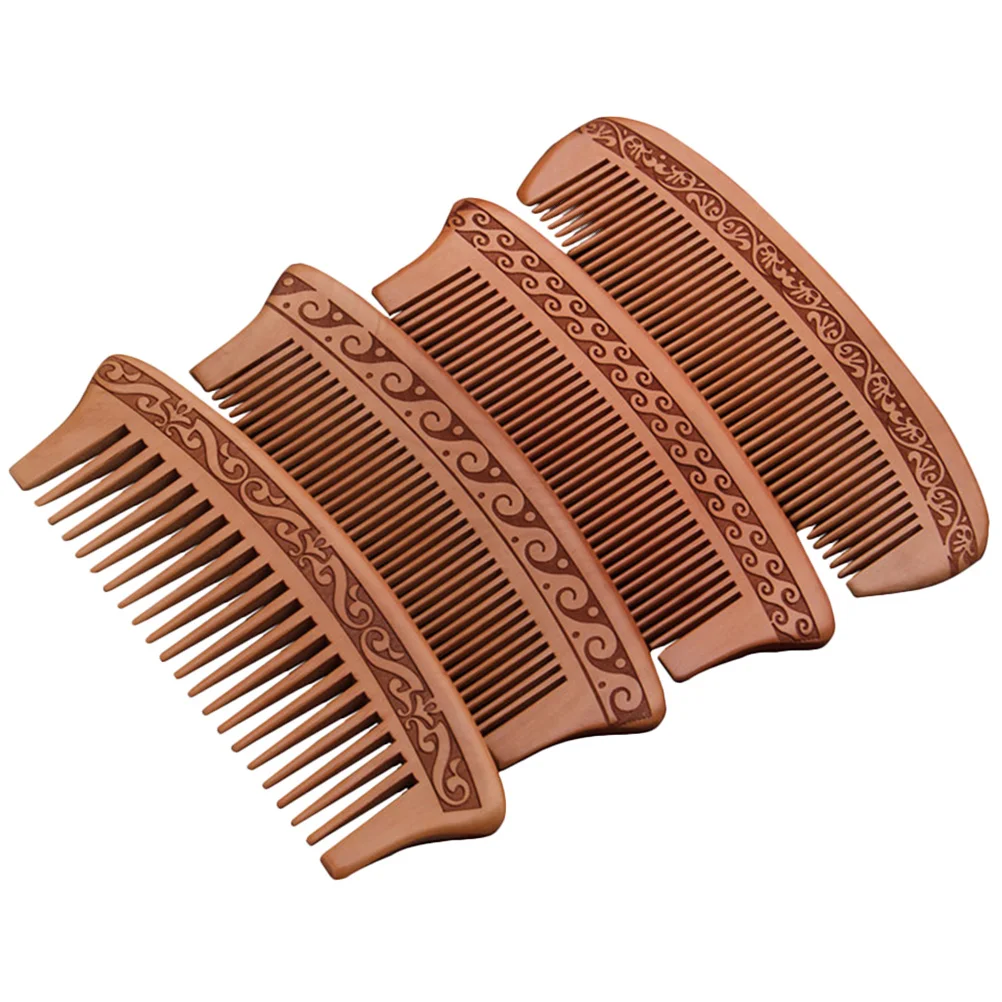 

4 Pcs Comb No Static Styling for Men Detangling Anti- Combs Anti-static Portable Vintage