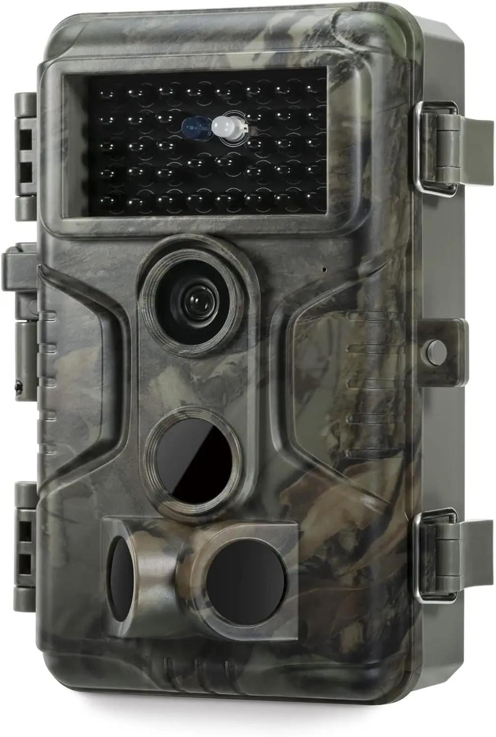 Trail Camera, 64MP 1296p Game Camera with Clear 100ft No Glow Night Vision, Fast 0.1s Trigger Speed Motion Activate