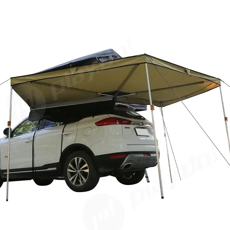 Suitable for Car Camper Tent Retractable Aluminum Awning Fox Wing Camper Side Awning Waterproof Low Noise Leak Proof