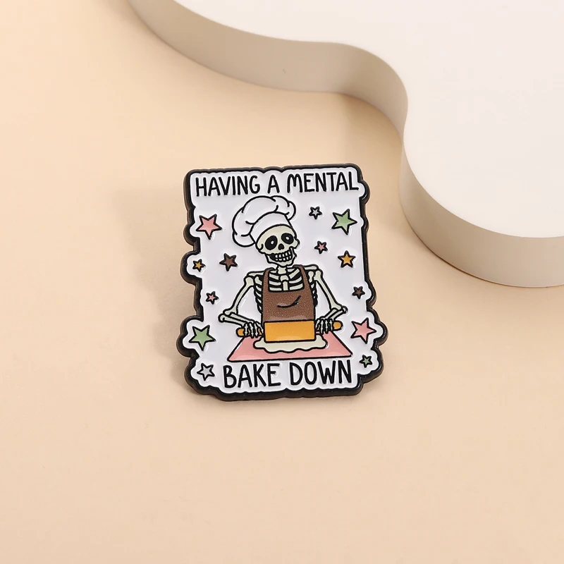 ADHD Awareness Collection Enamel Pins Anti-depression Cat Dog Books Brooch Lapel Badge Fragile Animal Quotes Jewelry Gift view 6