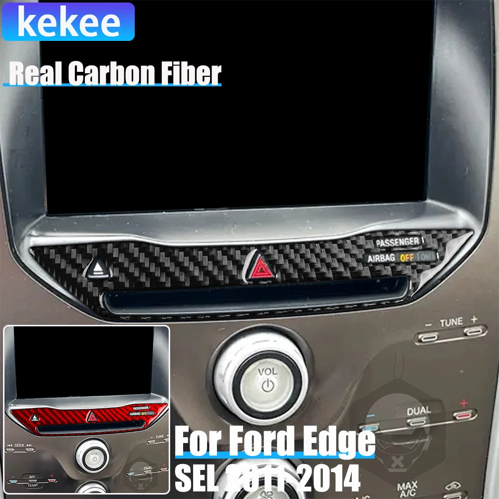 

Настоящие автомобильные аксессуары из углеродного волокна, предупреждающая о опасности, декоративная накладка, мягкая наклейка для Ford Edge SEL 2011 2012 2013 2014