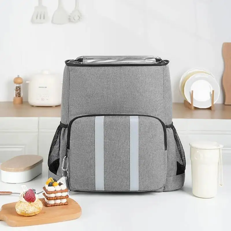 

Очень большой портативный рюкзак-холодильник с изоляцией пива на 26 л и двойным мешком для льда на плечо для хранения свежести в кемпинге