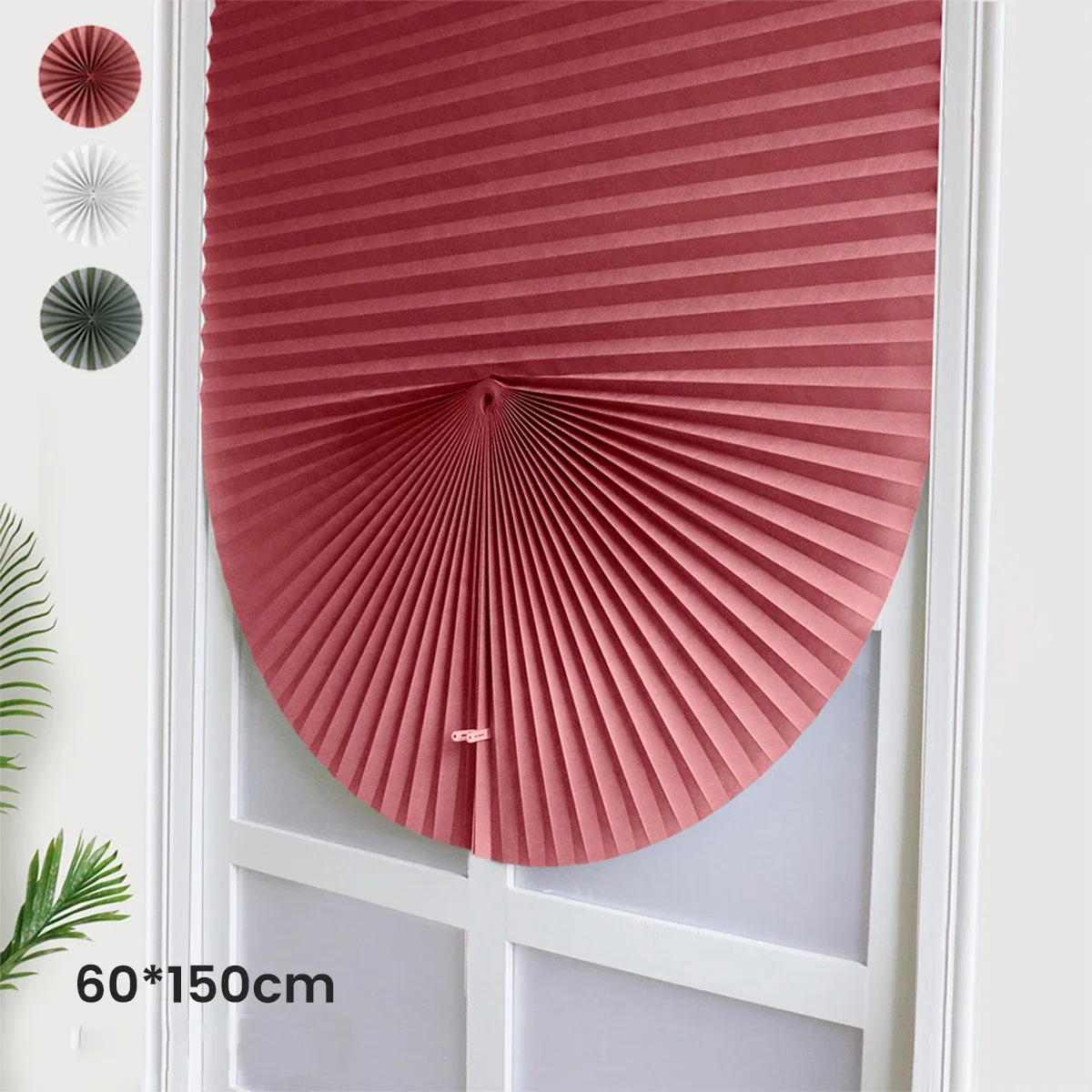 1PCS Window Blinds Pleated Fabric Shades Window Shades Cordless for Privacy Light Filtering Blackout Blinds for Living Room