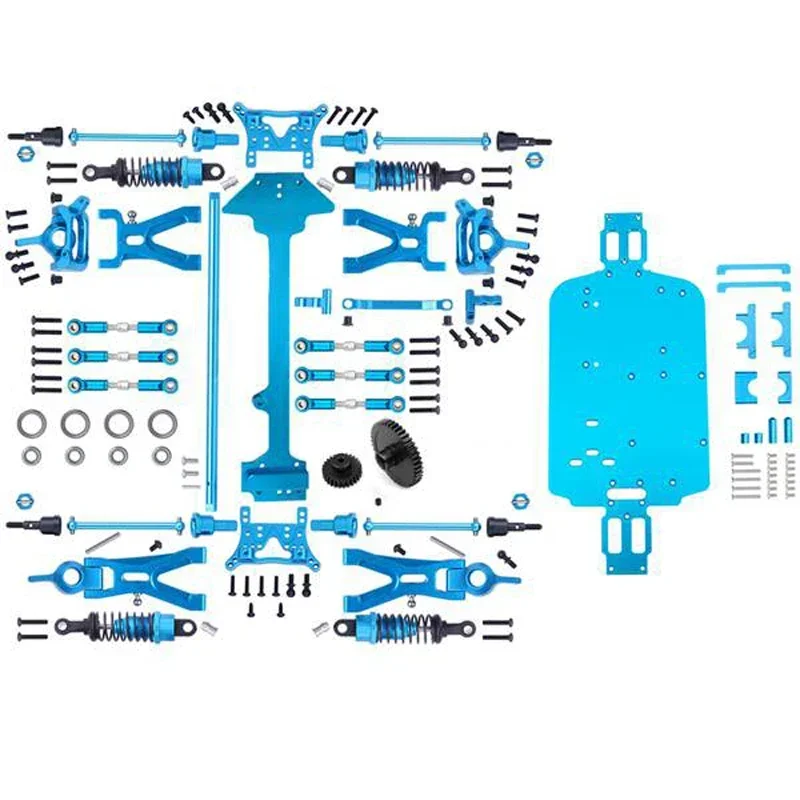 مجموعة قطع غيار كاملة الترقية ل WLtoys ، سيارة كهربائية RC ، قبالة الطريق عربات التي تجرها الدواب ، استبدال المعادن ، A959-B ، A969-B ، A979-B ، K929-B ، 1 Set ، 18