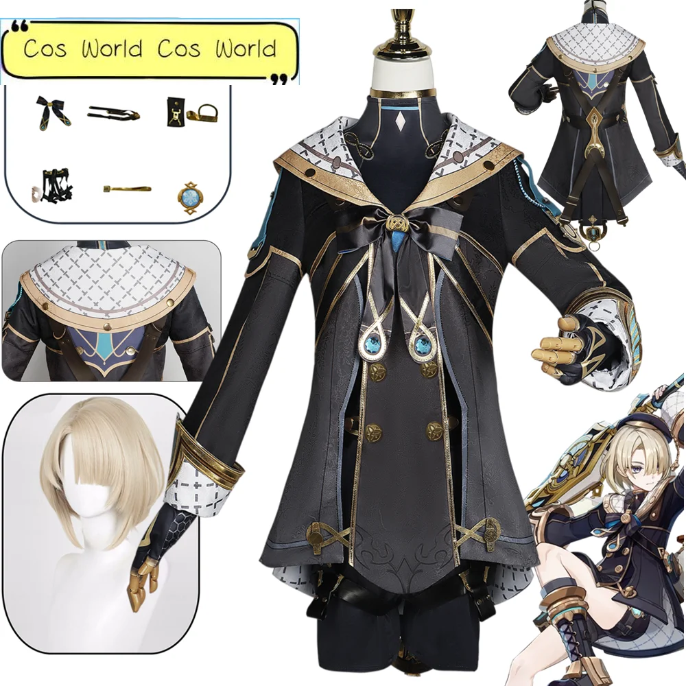 

Anime Game Genshin Impact Freminet Cosplay Costume Hat Outfit Carnival Uniform Halloween Party Clothing