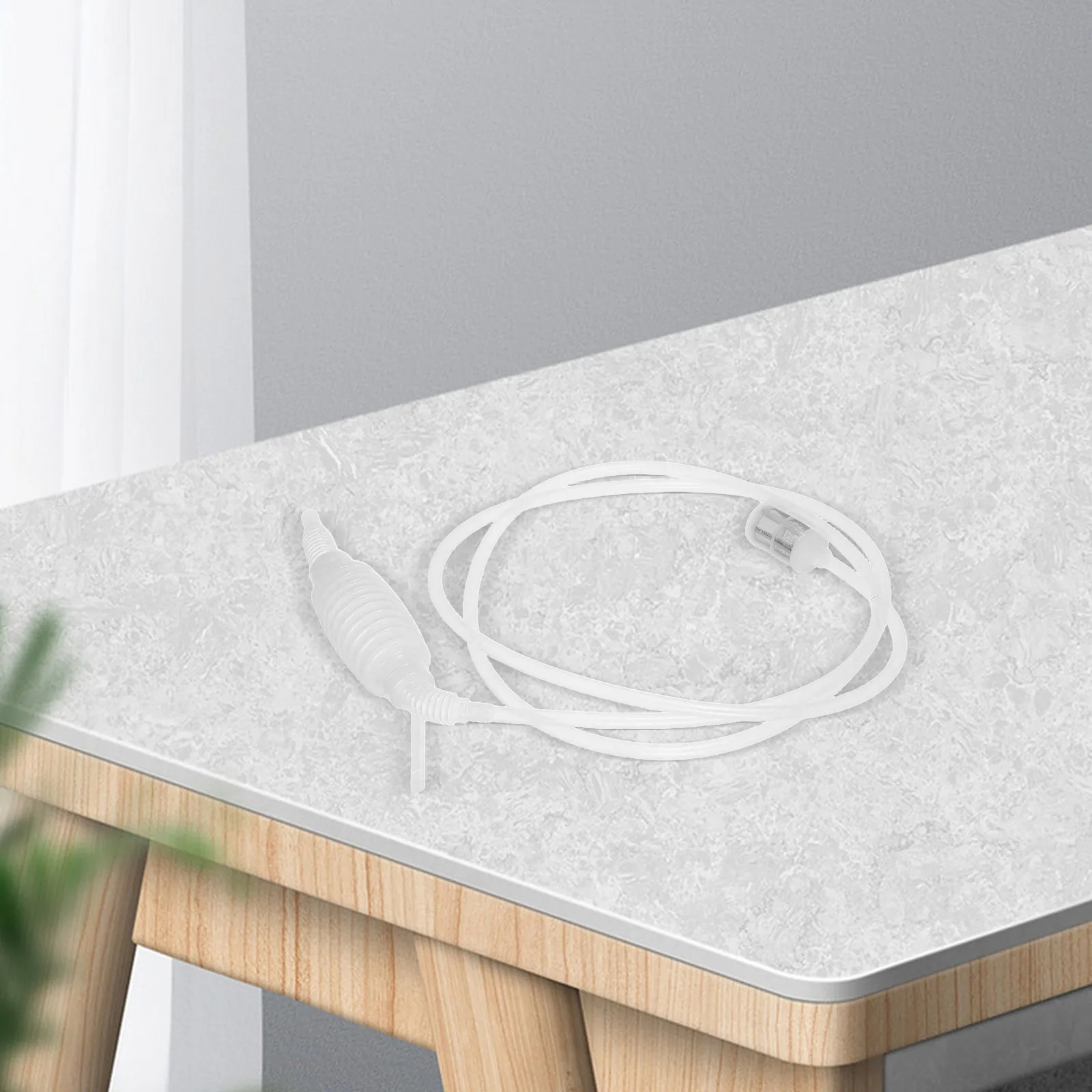 

2Pcs Manual Hand Siphon Pump Clear Thick Hose Filter Screen Fuel Transfer Pump Oil Water Siphon Hose for Fuel