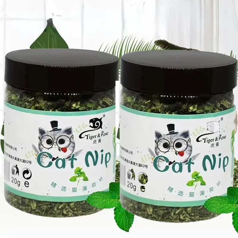 Brinquedo de Catnip Orgânico 100% Natural de 5-40g, Sabor de Hortelã, Brinquedo Interativo para Gatos, Novos Brinquedos para Gatos, Suprimentos para Animais de Estimação