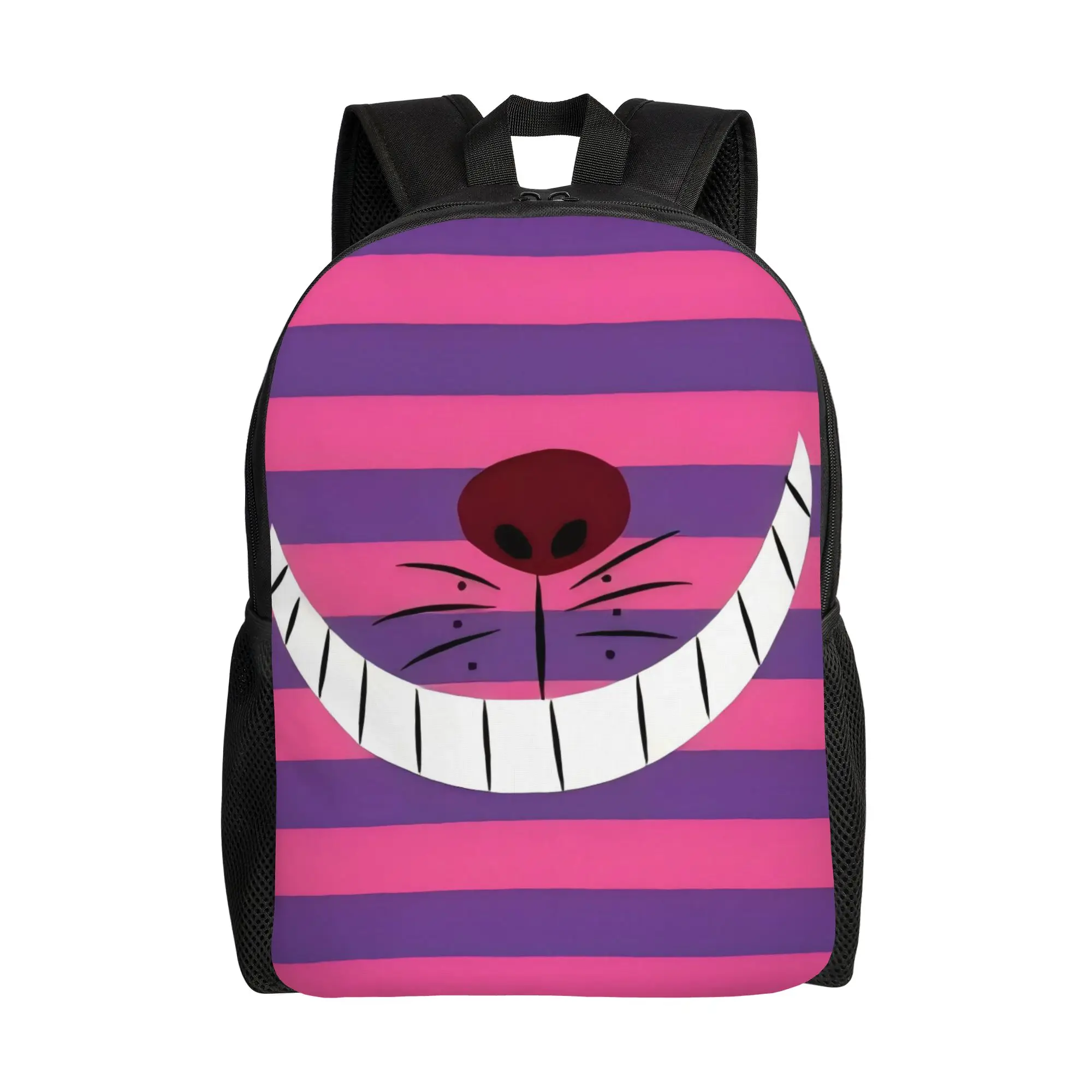 

Walt Cartoon College Bag Back to school season Cheshire Cat Smile Lightweight Backpack