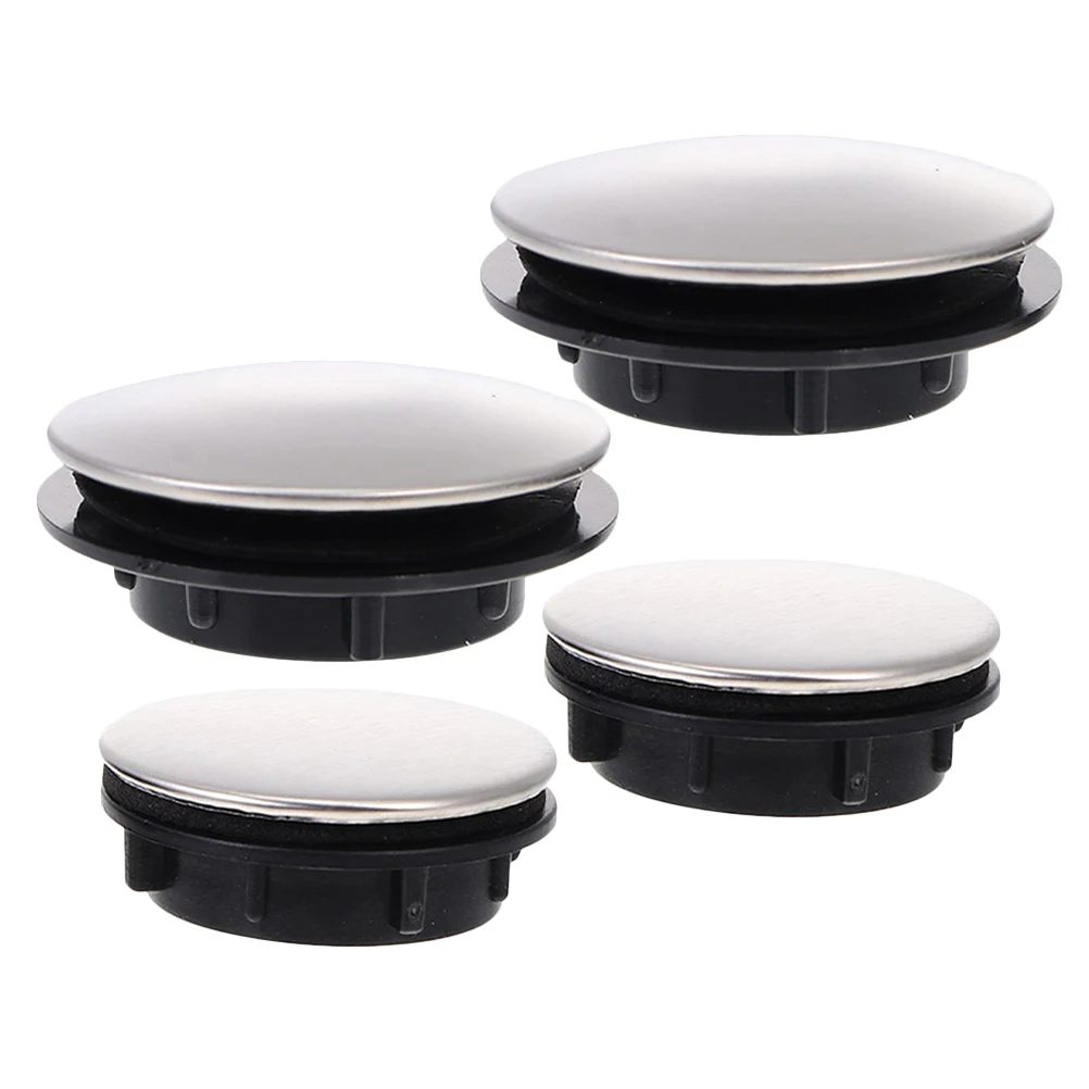 

4pcs Sink Hole Covers Plugs Kitchen Bathroom Countertop Leak Proof Durable Decorative Faucet Soap Dispenser Hole Lids Fits
