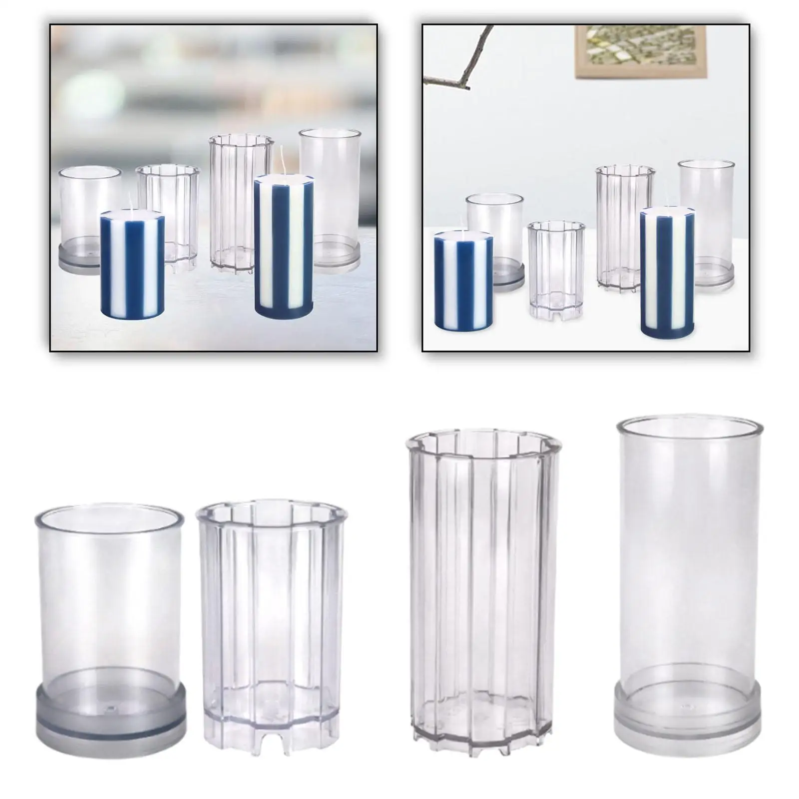 شمعدان بلونين، نموذج مصنوع يدويًا، نموذج زخرفة فريد من نوعه غير لاصق