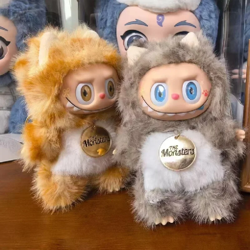 

Горячая серия Monster Labubu Zimomo Angel, коричнево-желтая кукла-кошка, слепая коробка, кукла для творческого производства, кулон, подарок на день рождения для девочек