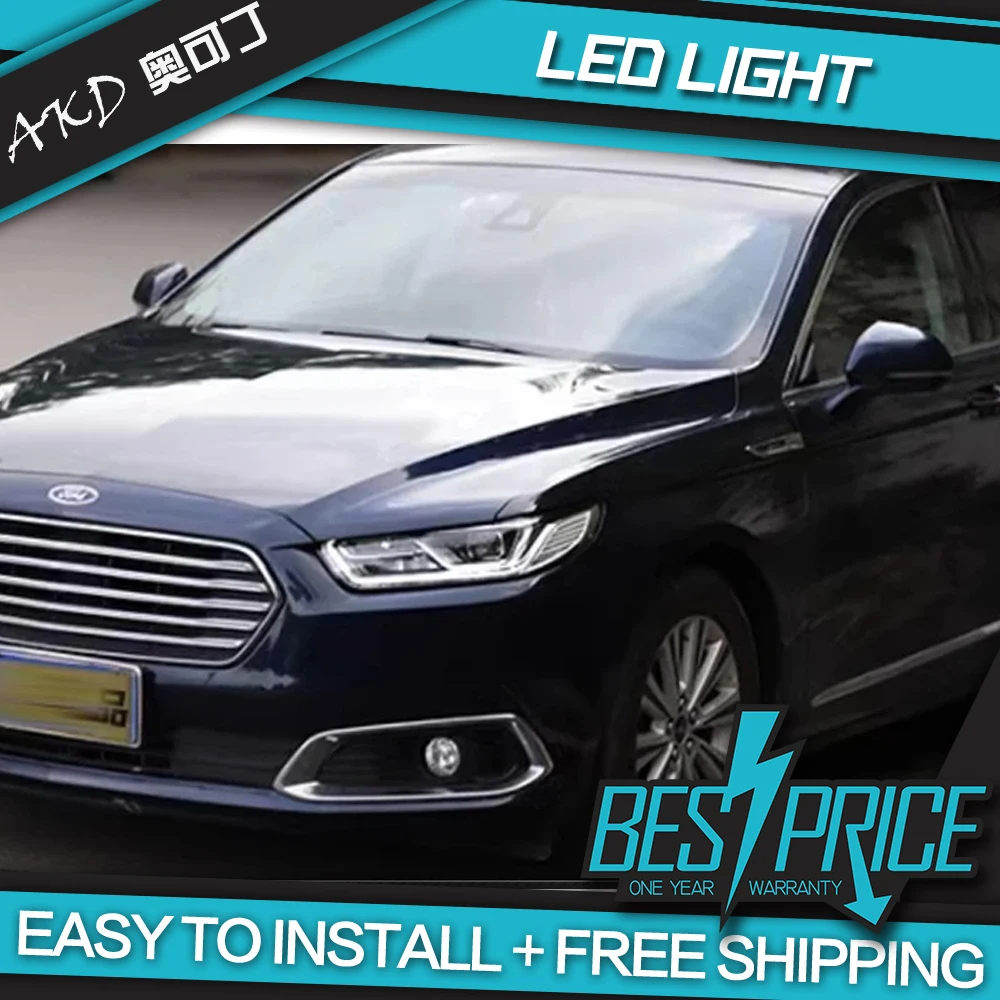 

AKD Cars Styling Headlight for Ford Taurus Headlights 2015-2018 Taurus LED Headlight DRL Hid Bi Xenon Auto Level