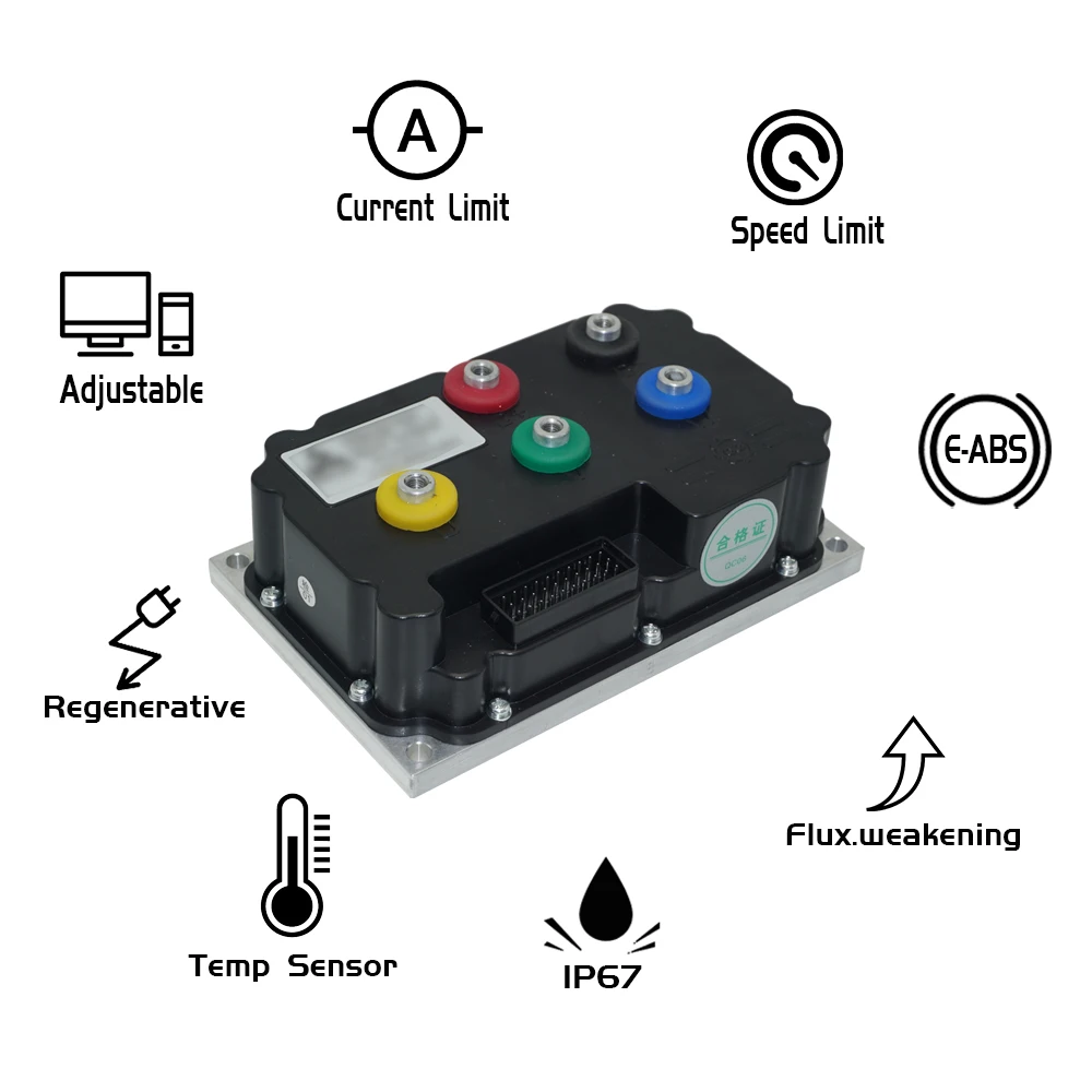 

FARDRIVER ND72360B High Power Electric Motorcycle Controller 360A BLDC Programmable For QS 165 Encoder Mid Drive Motor