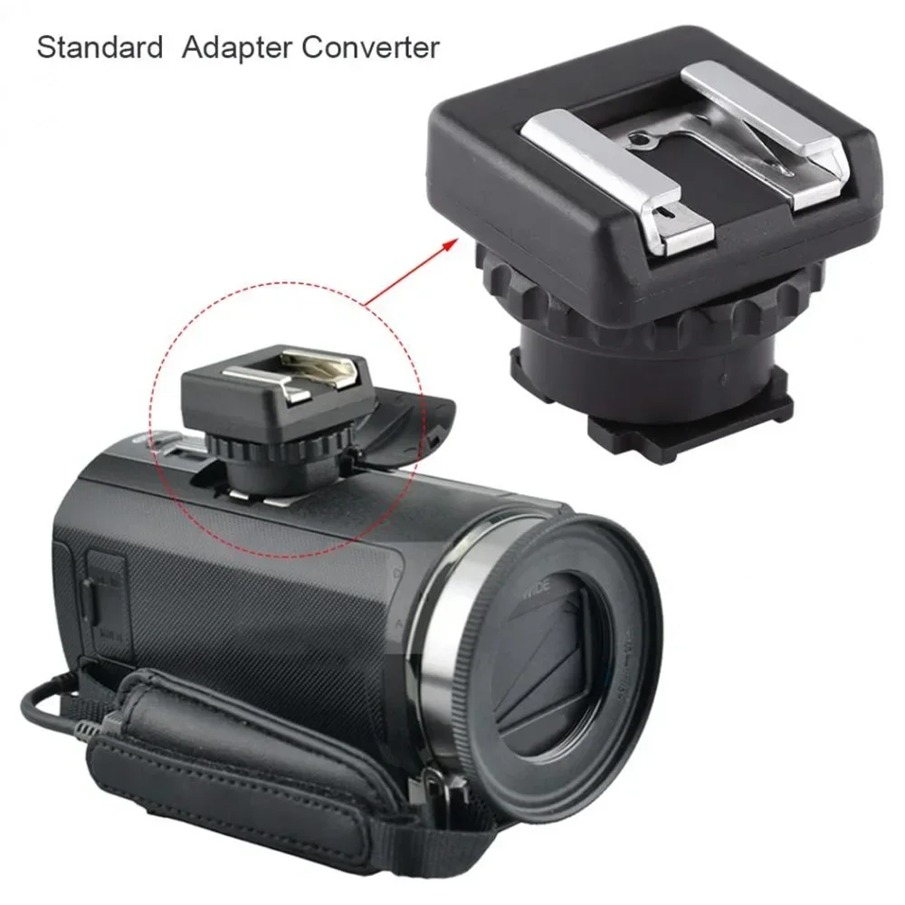 

For MIS Standard Hot Cold Shoe Adapter Converter Multi Interface Shoe DV Camcorder Mount for Plastic Metal Skate Ski Diving