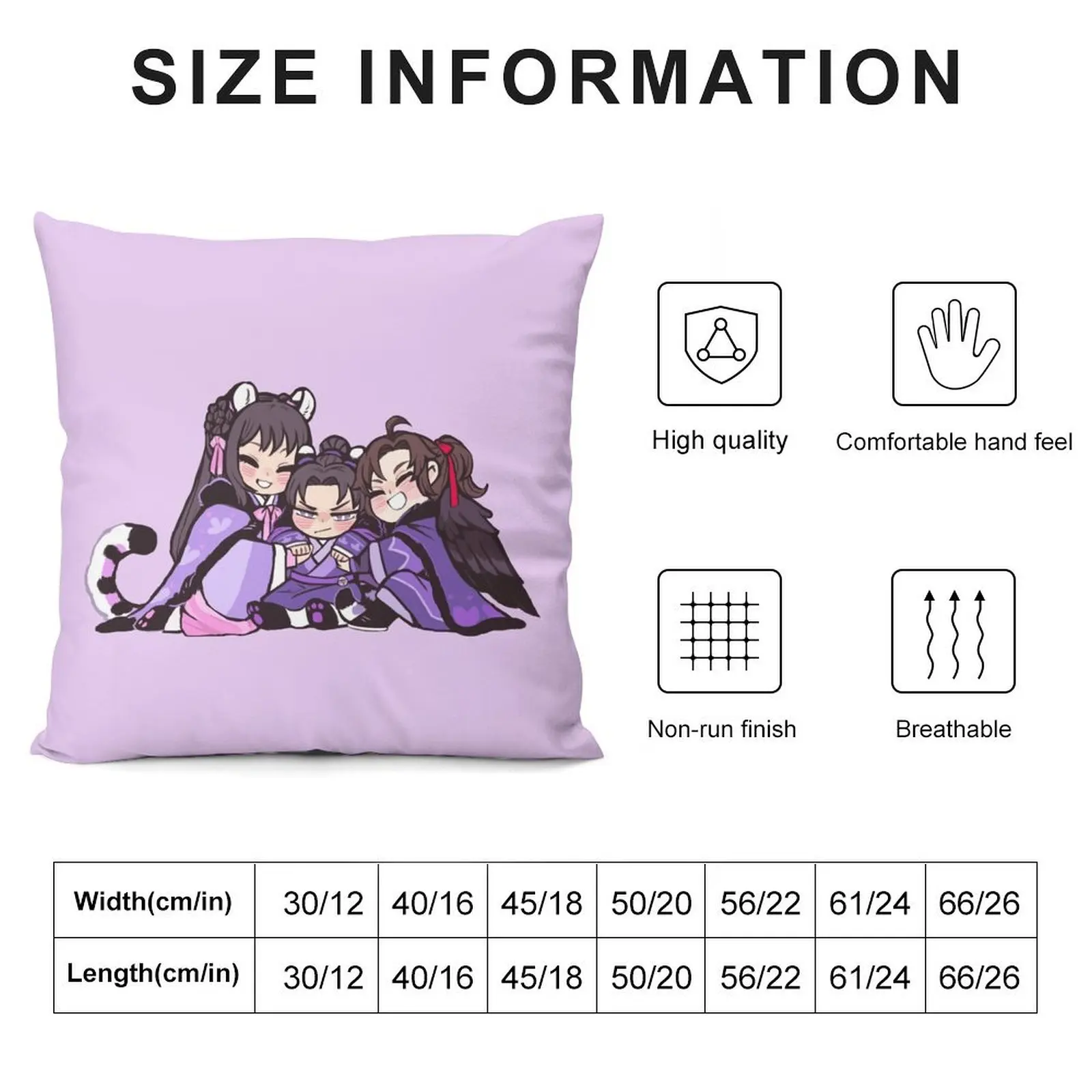 The Yunmeng Jiang siblings! Throw Pillow covers for pillows Cushion Cover pillow