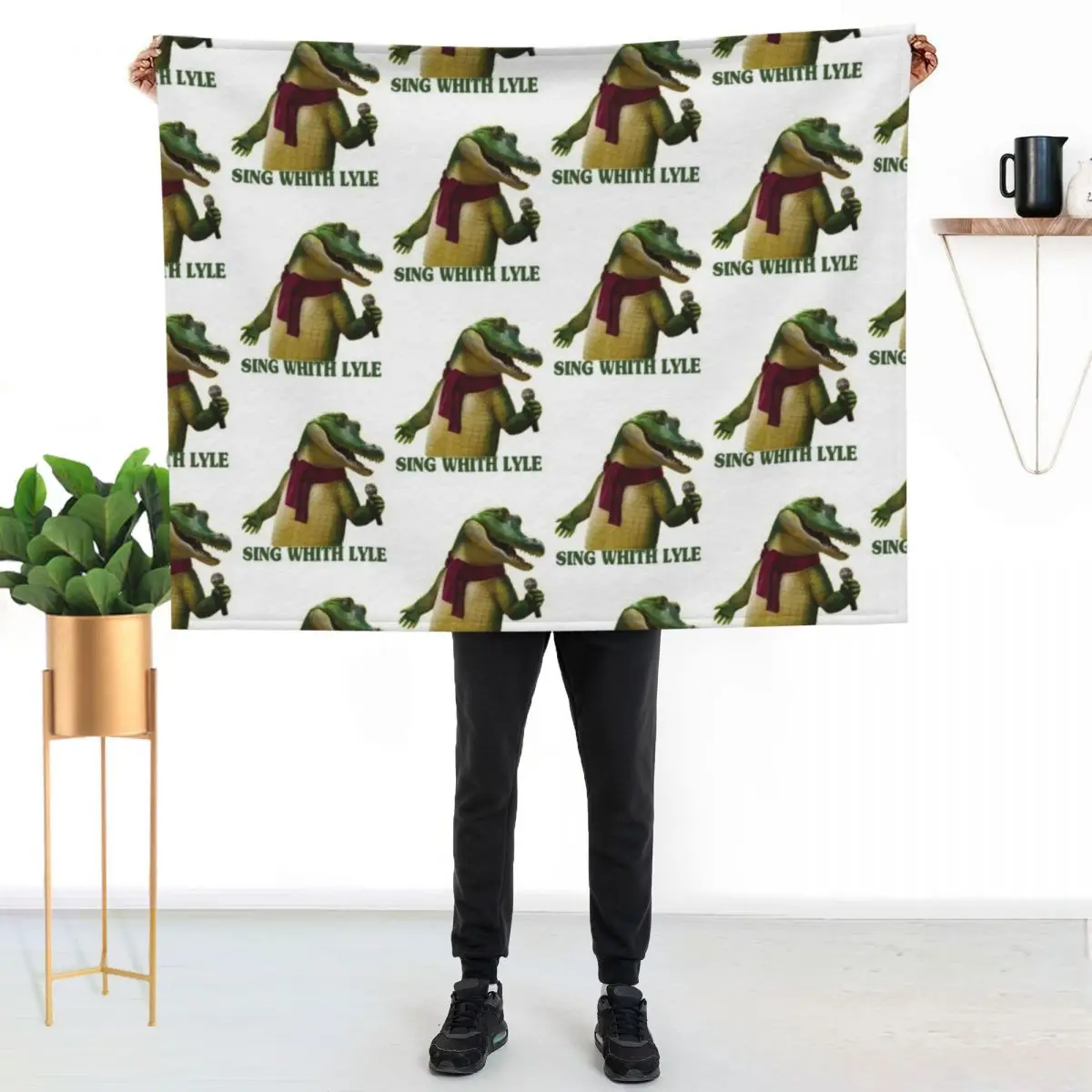 

Crocodile-Lyle Style funny shirt Throw Blanket Ultra Plush Cozy Blanket for Napping Sleeping