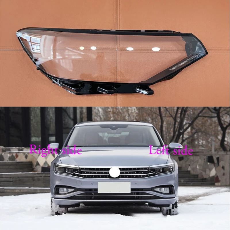 For Volkswagen VW Passat B8.5 Magotan 2020 2021 Headlight Shell Lamp Shade Transparent Cover Headlight Glass Headlamp Cover