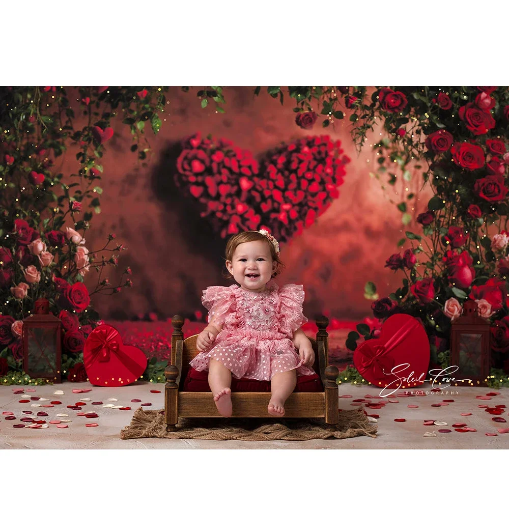 الورود Heartfelt Blooms التصوير خلفية للأطفال الكبار صورة عيد ميلاد التقطت الصور خلفية الزهور جدار صور استوديو الدعائم