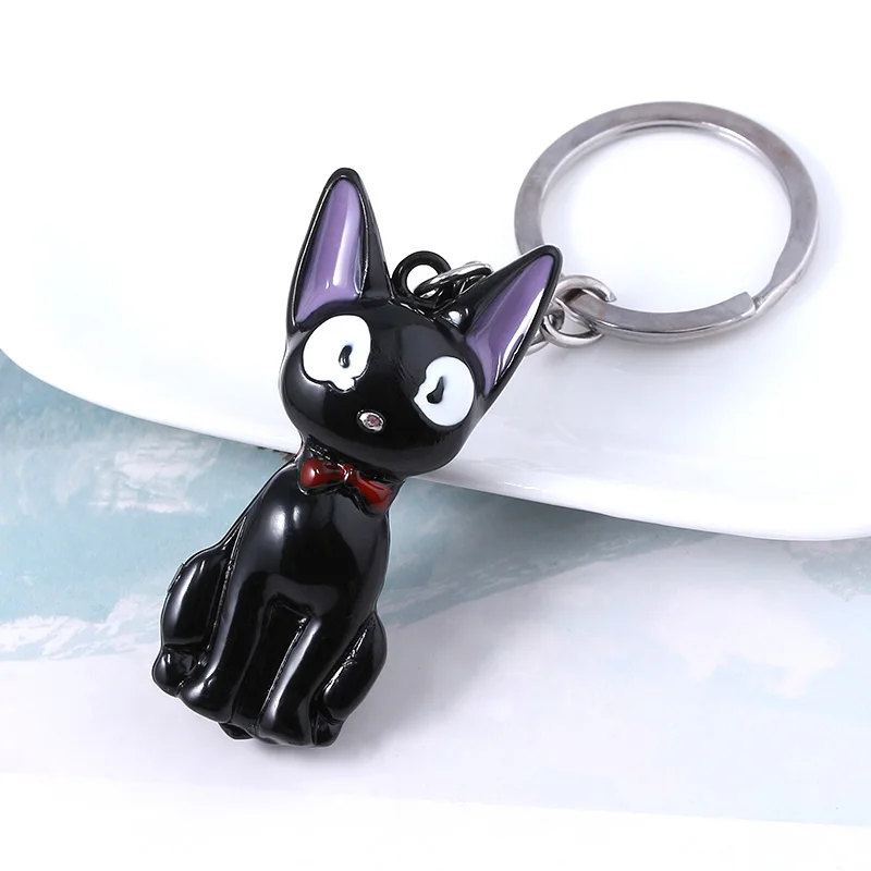 Anime Cute Black Cat Keychain Cartoon Cosplay Home delivery Props Pendant Keyring Wen Women Backpack Jewelry Accessories Gift - view 6