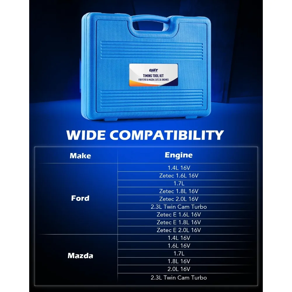 انجن ٹائمنگ ٹول سیٹ، 24 پیس انجن کیم شافٹ الائنمنٹ ٹائمنگ ٹول کٹ فورڈ مزدا کے ساتھ ہم آہنگ